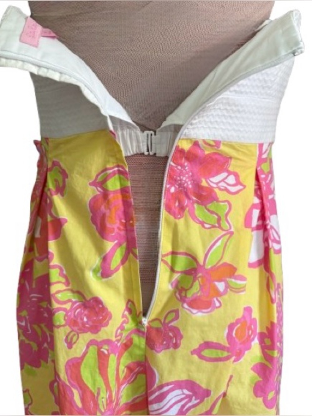 Lilly Pulitzer Betsey Starfruit strapless dress Wmns Sz 6 - Picture 5 of 6